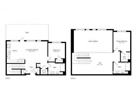 the floor plan of the apartments